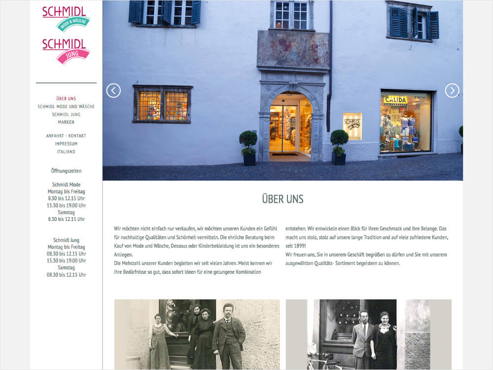 Website schmidl.it Screenshot zepra.it